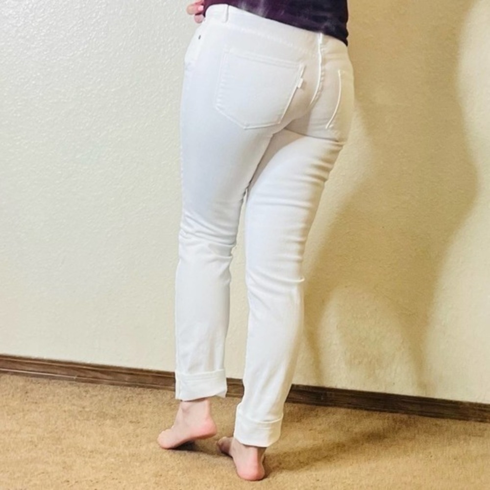 Levi’s white demi curve skinny jeans pants logo 26X32